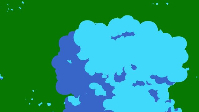 2D Cartoon Smoke Effect (Hand-Drawn FX) | Animation, Dust, Steam, Explosion VFX Elements