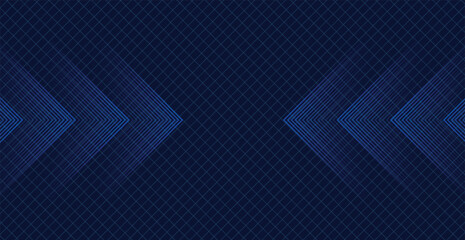 Techy Blue Arrow Grid Backdrop - Elegant Corporate Digital Design