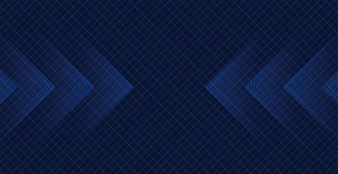 Techy Blue Arrow Grid Backdrop - Elegant Corporate Digital Design