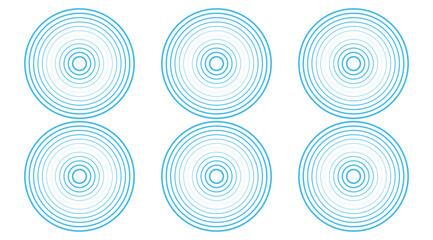 Serene Circular Patterns Vector: Smooth, Peaceful Ripple Design, for Relaxing Backgrounds