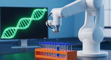 Robotic arm science lab laboratory research