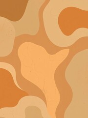 Organic, fluid shapes in earthy tones create a calming abstract pattern with subtle textures, perfect for nature-inspired design,  tones,  inspired