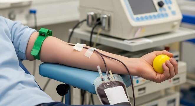 Donor arm medical equipment blood collection blood donation