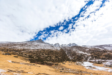 View on the way to Everest base camp. Sagarmatha national park, Nepal
