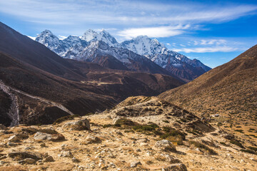 View on the way to Everest base camp. Nepal