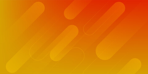 Abstract orange gradient background, with trendy geometric graphic design. Simple minimal square and dots halftone yellow and orange gradient pattern background