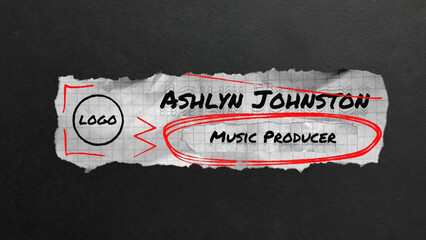 Paper Logo Lower Third 08