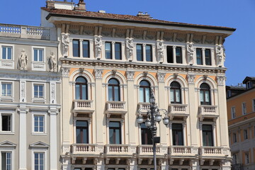 Palazzo Modello Building Facade in Trieste, Italy