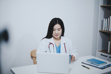 Female scientist holding coffee mug in laboratory