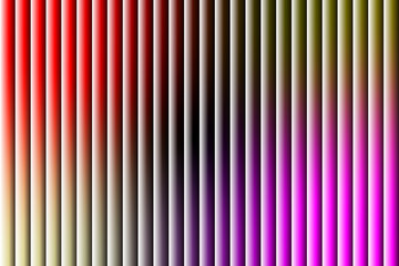 Vibrant vertical stripes of color transitioning from red to pink and yellow in a textured pattern