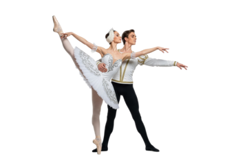 Ballet Dancers in Elegant Pose