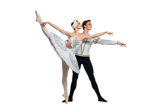 Ballet Dancers in Elegant Pose