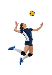 Naklejka premium Female Volleyball Player in Action
