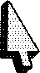 8-bit abstract halftone pixel art vector graphic
