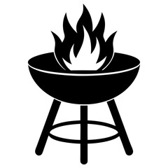 barbecue grill isolated on white