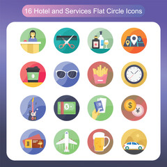 Resort Amenities And Customer Support Flat Icons Set 4