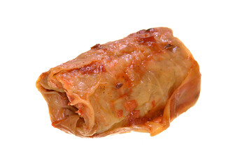 cabbage rolls isolated on white background