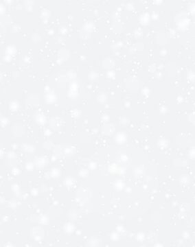 Seamless PNG white snowfall light effect isolated on transparent background. Special semitransparent overlay for winter mood design, wrapping paper or Christmas page fill layer