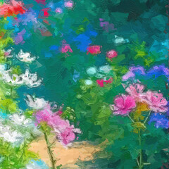 Various oil paintings, flowers, chrysanthemums, roses, peonies, butterflies, village scenery, lakes, mountains, waterfalls, fairyland on earth