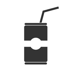 Soda icon isolated on transparent background