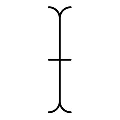 text cursor line icon with editable stroke