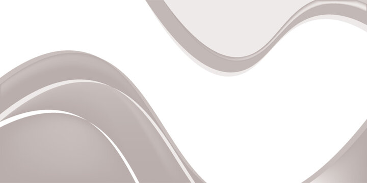 3D realistic top view white podium with abstract white and gray ribbon twist lines on clean background luxury style. You can use for cosmetic beauty product presentation, mockup display, etc. Vector