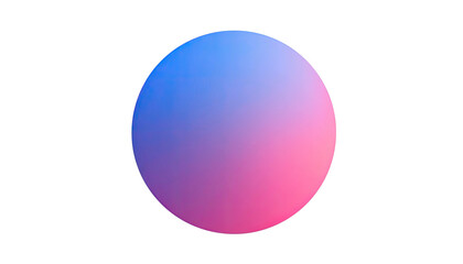 Gradient circle blue blends into pink, centered on a stark black ground