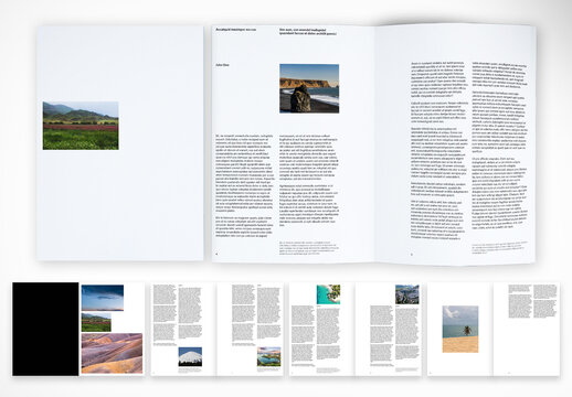 Ultra Minimal Editorial Magazine