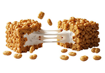Cereal bar with marshmallow