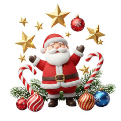 Christmas santa claus ornament decoration