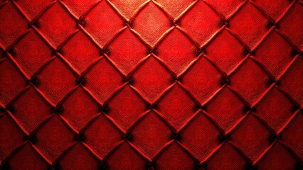 Obraz premium Elegant Red Leather Texture with Diamond Patterns for Background Use