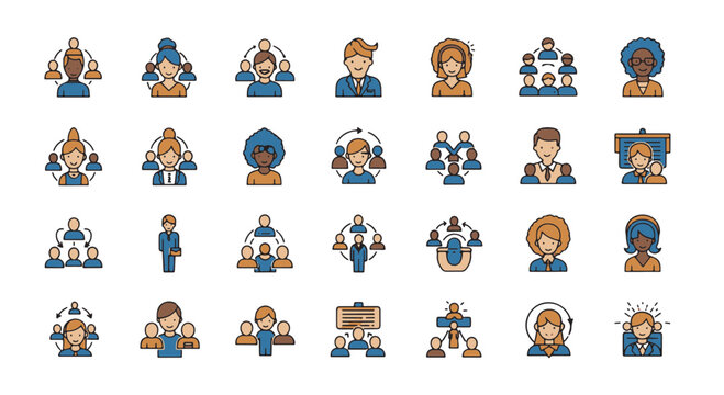 Diverse business teams and professional networks connect, fostering collaboration and growth within organizations, illustrating human resource concepts