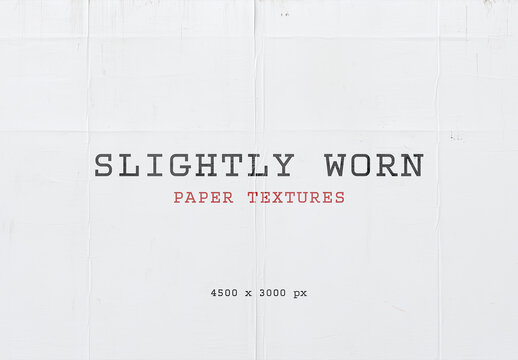 Slightly Worn Paper Textures