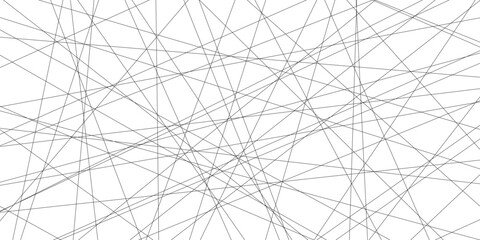 abstract black lines with white background.Creative and geometric shape with white luxury pattern and paper texture design in illustration with white line background.	