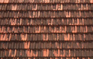 Indian traditional clay roof tiles	
