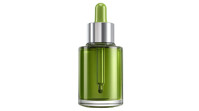 green droper isolated on white background