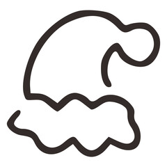 Simple One Line Sleeping Cap Minimal Illustration
