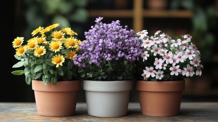 Obraz premium Plant care app pots plantnet Grow therapy Self Watering Pot Lung deto