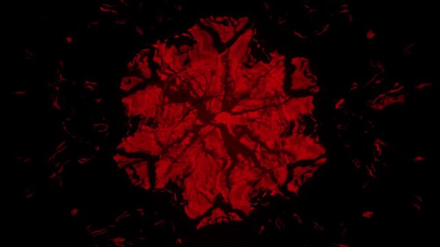 Mad Crimson Pulse &ndash; Seamless 4K Displacement Techno VJ Loop
