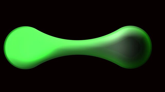 Green luminous liquid wave with smooth flow