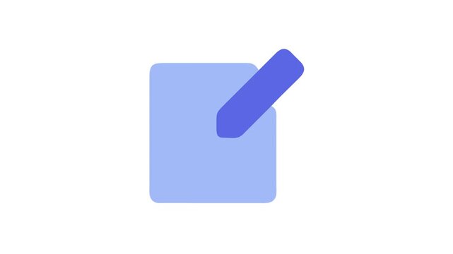 Flat design icon representing note taking or creating notes