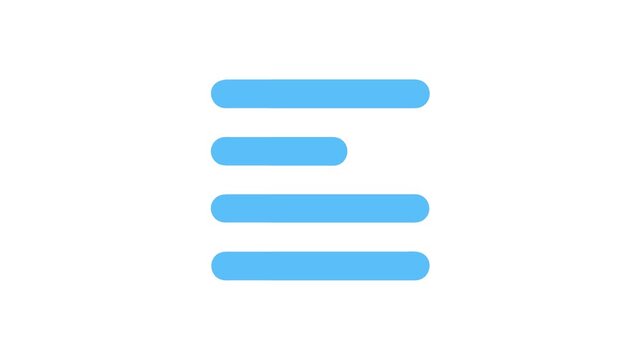 Menu icon with a toggle-like format for interface navigation