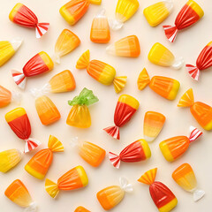 sweet corn candy vertical background