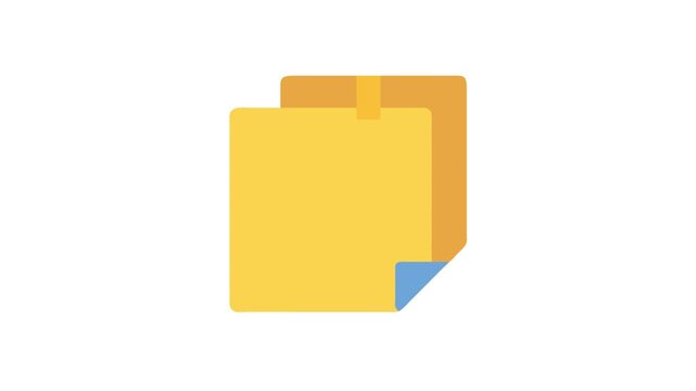 Two yellow sticky notes pinned on a White Background