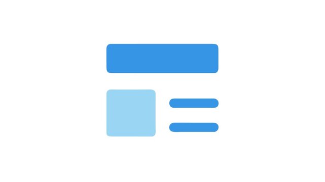 Clean minimalist web page layout UI flat design mockup