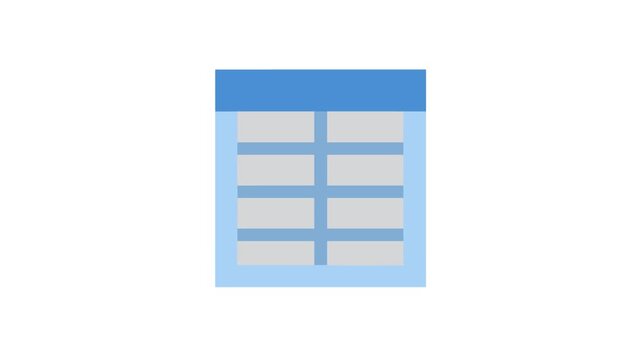 Clean table graphic illustrating organization and data presentation techniques