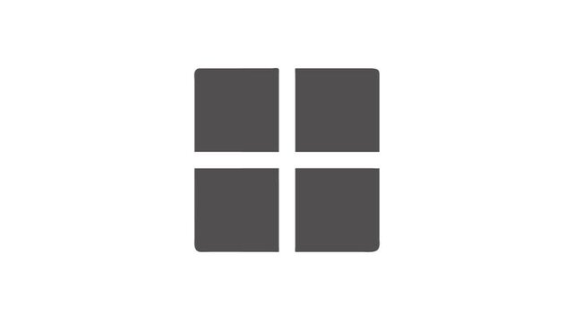 Dark gray squares in grid formation on a black backdrop