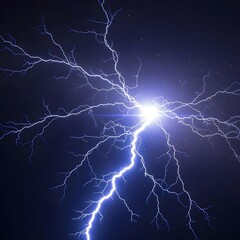  PNG realistic lightning on transparent background