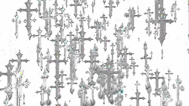 White Glitch Techno &ndash; Seamless 4K VJ Loop Background