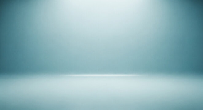 Bright and inviting empty studio background featuring a smooth light blue gradient, providing a versatile space for product photography or digital content creation